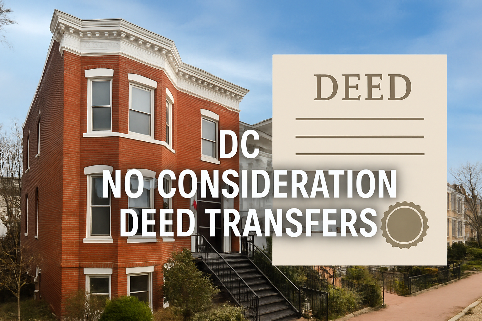 Understanding No-Consideration Deed Transfers in DC